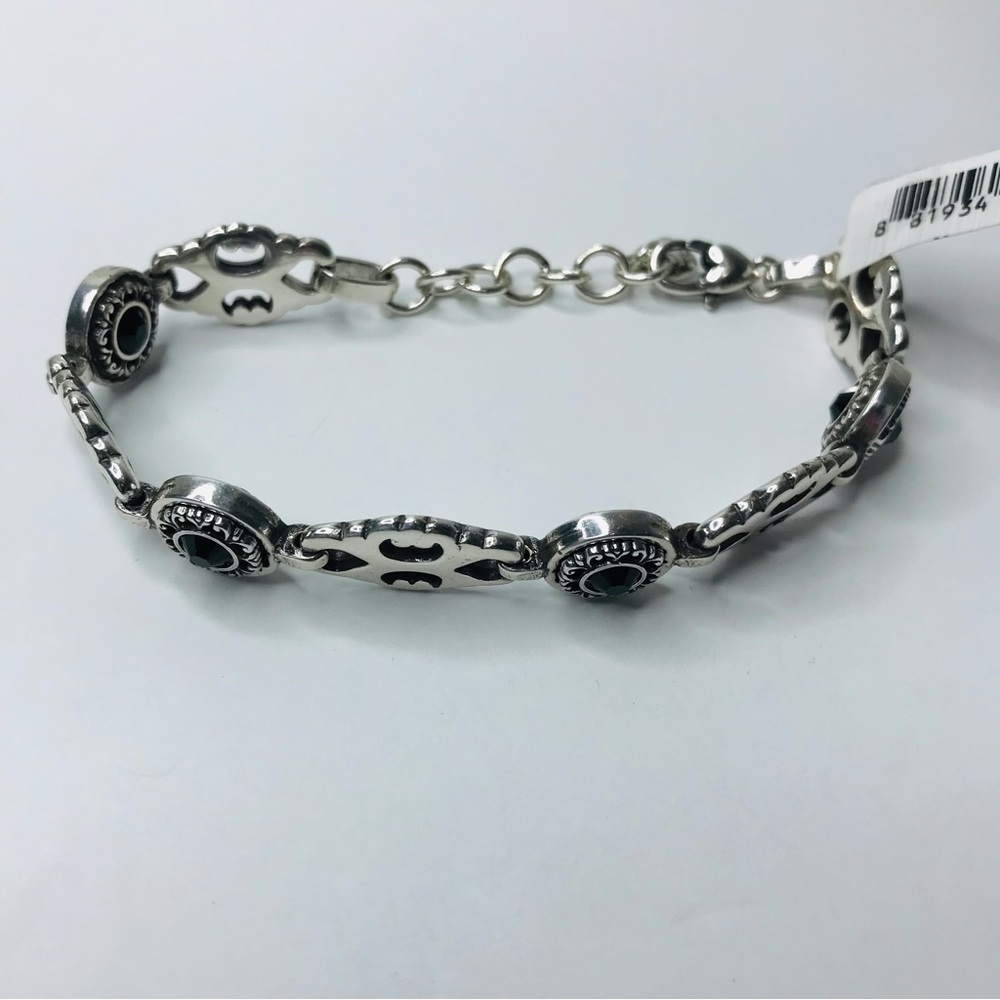 Brighton Silver Bracelet with Black Details